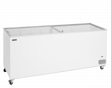 TefCold IC702SC Kummefryser 560 liter med fladt glasskydel&aring;g hvid