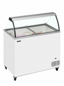 TefCold IC302SC-SO isdisk 255/296 liter med glastop hvid
