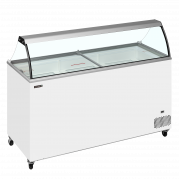 TefCold IC502SC-SO isdisk 430/491 liter med glastop hvid