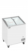 TefCold IC202SCEB Kummefryser med buet glasskydel&aring;g 157 liter