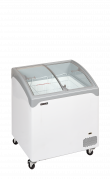 TefCold NIC202SCEB Elegant kummefryser 126 liter med buet glasskydel&aring;g