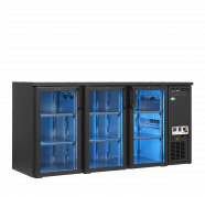 TefCold SCL-222GMU+ High-end backbar med LED-farvebelysning 422 liter