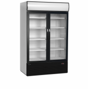TefCold FSC1200H 2-d&oslash;rs displayk&oslash;ler med lystop 645 liter hvid