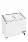 TefCold IC302SCEB Kummefryser med buet glasskydel&aring;g 230 liter