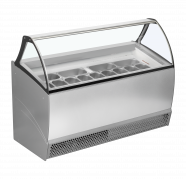 TefCold BERMUDA RV13 Isdisk med ventileret k&oslash;l og lagerrum nedenunder 325 liter hvid