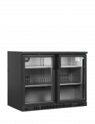 TefCold SGD-240GE Rummelig backbar-k&oslash;ler med glasd&oslash;re 260 liter