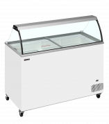 TefCold IC402SC-SO isdisk 350  liter med glastop hvid 