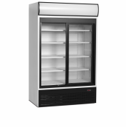 TefCold FSC1200S 2-d&oslash;rs displayk&oslash;ler med lystop 645 liter hvid