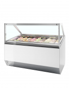 TefCold MILLENNIUM ST18 Scoop ice fryser  ventileret k&oslash;l og flad glasfront/top 181 liter