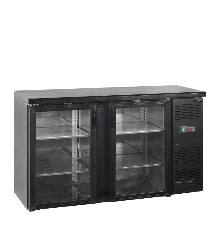 TefCold CBC210G Robust backbar med glasd&oslash;re 277 liter