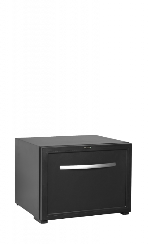 TefCold minibar skuffe TD50A med lavt energiforbrug 45 liter sort