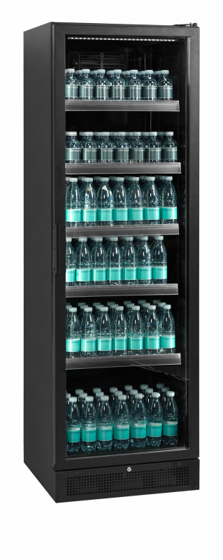 TefCold SCU1425H Sort display k&oslash;leskab til elegant produktpr&aelig;sentation 263 liter