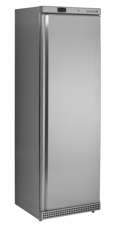 TefCold UR400X1 Klassisk 1-d&oslash;rs lagerk&oslash;leskab 350 liter rustfrit st&aring;l