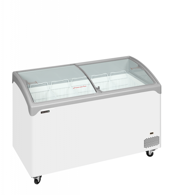 TefCold NIC402SCEB Elegant kummefryser 298 liter med buet glasskydel&aring;g