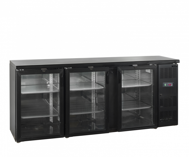 TefCold CBC310G Robust backbar med glasd&oslash;re 442 liter