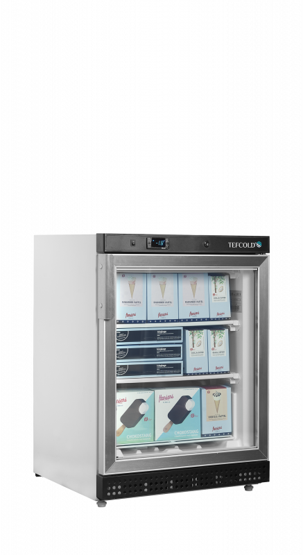 TefCold UF200G display fryser glasd&oslash;r med varmetr&aring;de 120 liter