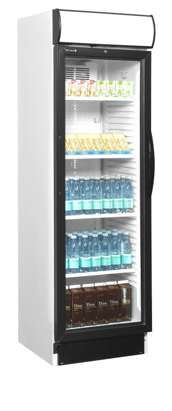 TefCold CEV425CP 2 LED L/H Flaskek&oslash;leskab med venstreh&aelig;ngt d&oslash;r 345 liter