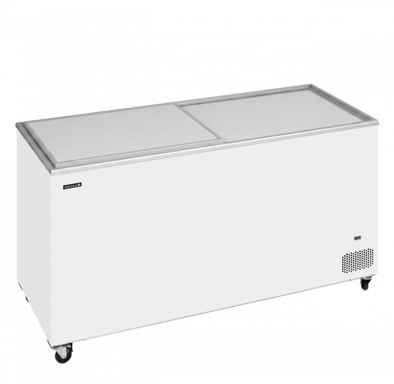 TefCold kummefryser IC503SD med skydel&aring;g hvid 425 liter