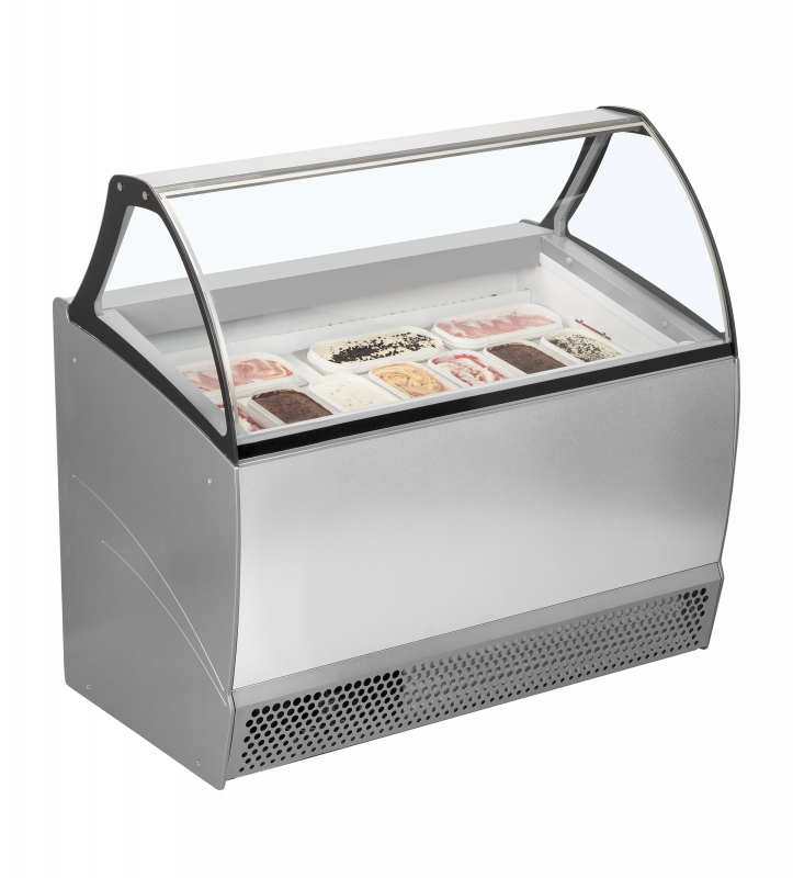 TefCold BERMUDA RV10 Isdisk med ventileret k&oslash;l og lagerrum nedenunder 255 liter