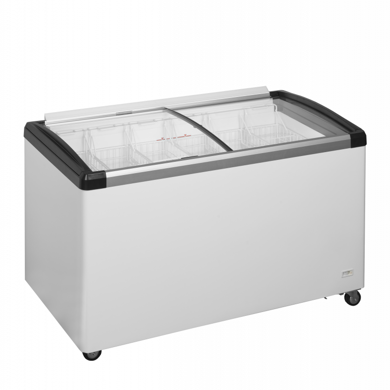 TefCold IDB400-W1 Moderne kummefryser 315 liter med glasl&aring;g