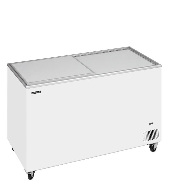 TefCold kummefryser IC403SD med skydel&aring;g 346 liter hvid
