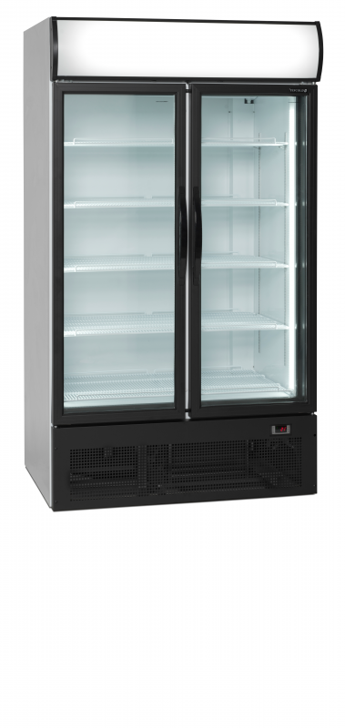 TefCold FSC1950H 2-d&oslash;rs displayk&oslash;ler med lystop 710 liter hvid