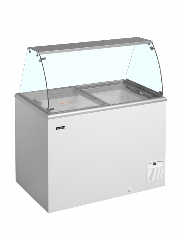 TefCold IDA300-W1+ isdisk 267/331 liter statisk k&oslash;l hvid