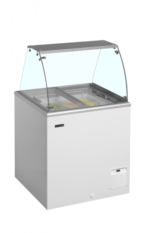 TefCold IDA200-W1+ Isdisk med statisk k&oslash;l 163 liter
