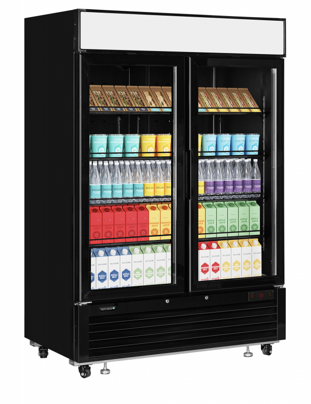 TefCold LGC5000B Elegant, sort displayk&oslash;ler med lystop 922 liter