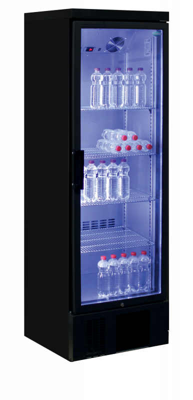 TefCold SGD-300GE Premium energibesparende flaskek&oslash;ler 260 liter sort