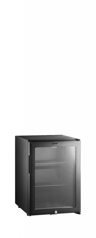 TefCold minibar TM44G-1 k&oslash;leskab med glasd&oslash;r 35 liter sort