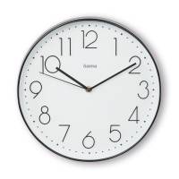 HAMA Corsica Wall Clock 30 cm Black/White