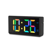 Hama Ibiza digital vækkeur 15x7,5cm med flerfarvet display sort