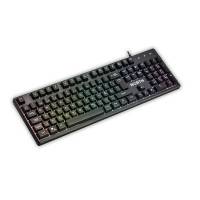 North Gaming tastatur K100 RGB med baggrundsbelysning sort