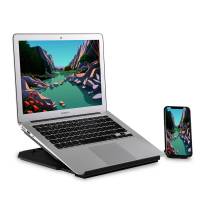 DESIRE2 2in1 Portabel Laptop Stander Sort 360 Roterbar incl Mobil Stander