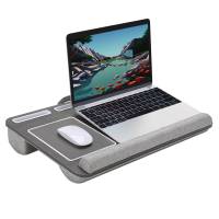 Desire2 bærbar laptop stativ til knæ venstrehåndsversion grå