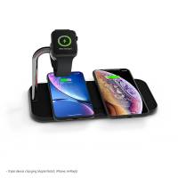 Zens Triple trådløs oplader til Apple iPhone og Apple watch sort