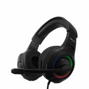 QPAD Gaming Headset QH25 med mic sort