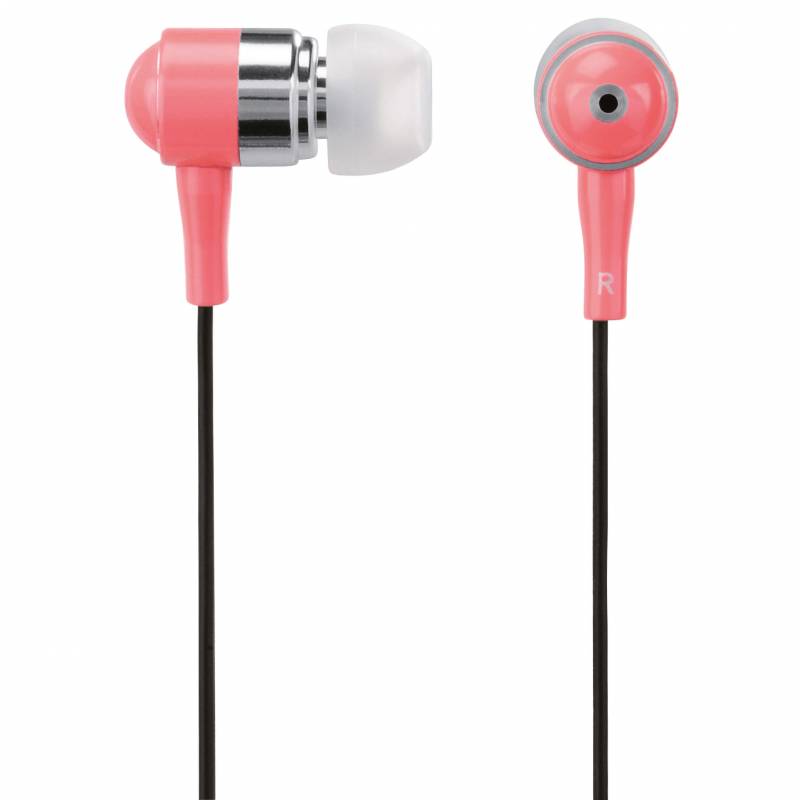 HAMA Hovedtelefon In-Ear Shiny Sølv Rosa Mic