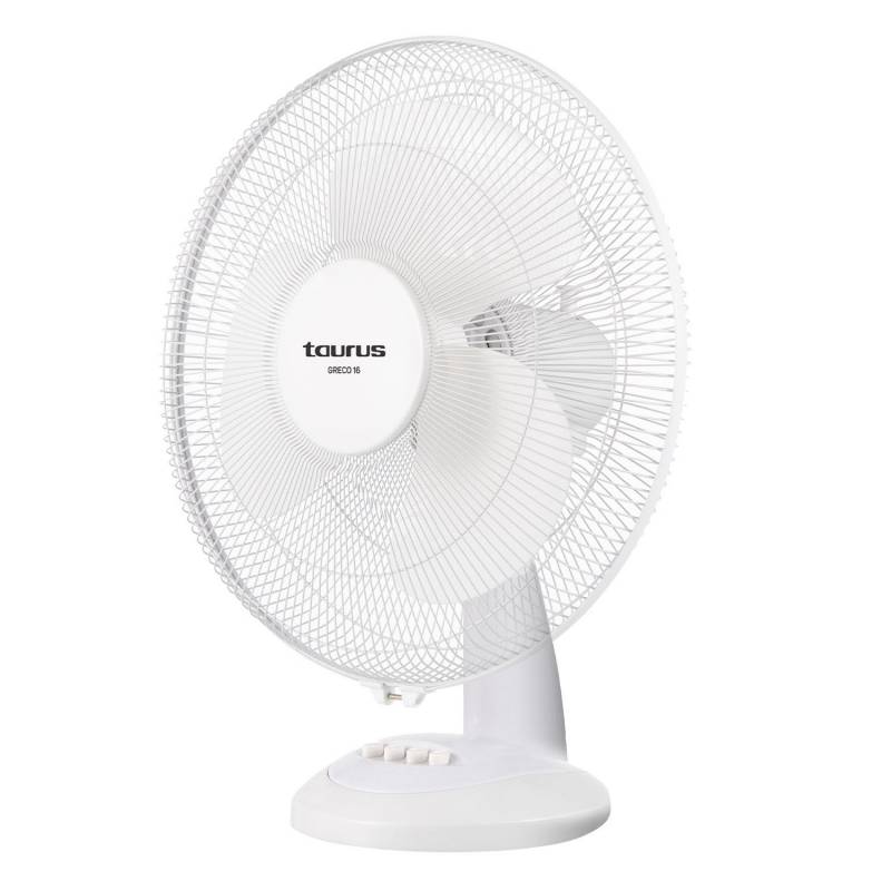 Taurus Greco 16 skrivebordsventilator 40cm hvid