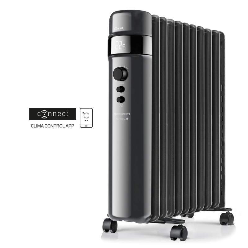 Taurus Agadir Connect 2500 olieradiator 2500W sort