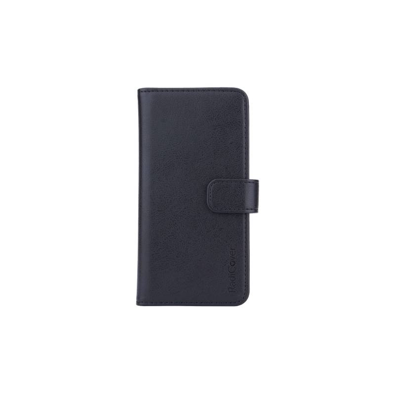 RADICOVER Strålingsbeskyttelse Wallet PU Universal Medium 5-5,4" 2in1 Magnetcover Sort