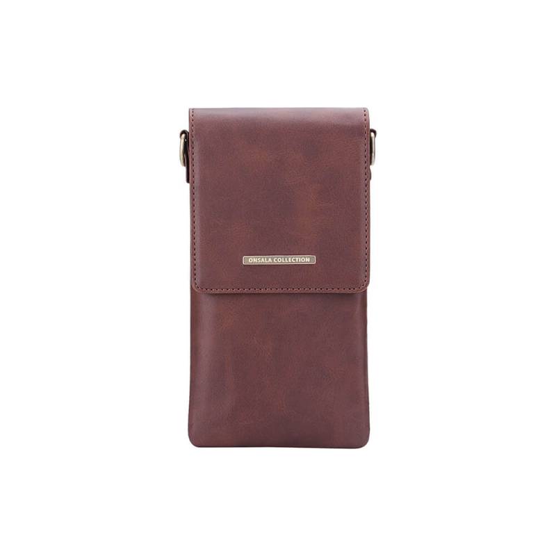 ONSALA Mobiltaske med Halsrem Universal tom 6.7" Brun 