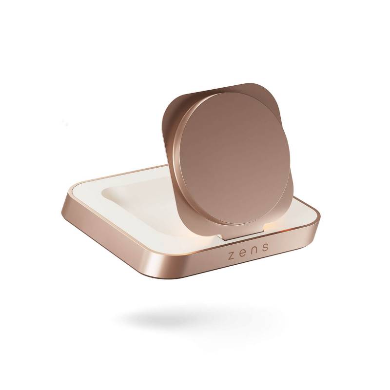 Zens Nightstand Qi 15W trådløs oplader til Apple kobber