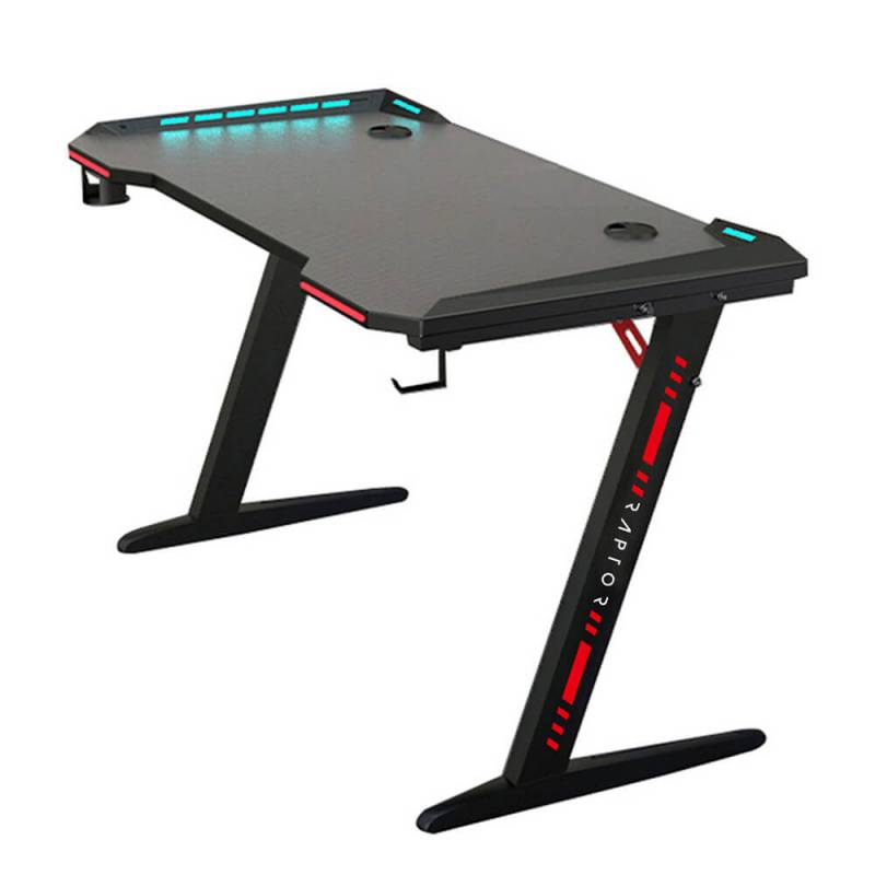 Raptor GT-100 RGB gamingbord med RGB lys sort