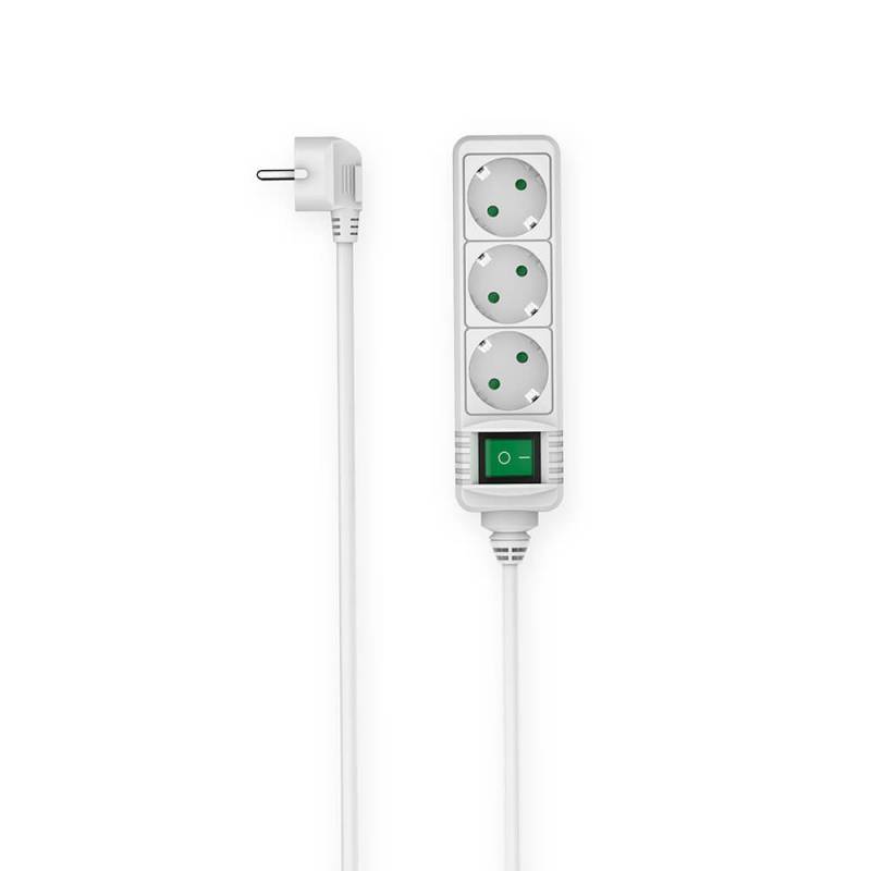 Hama power strip 3-vejs Switch 1.4 meter hvid