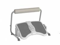 Twin Anti-Fatigue fodstøtte med justerbar højde grå