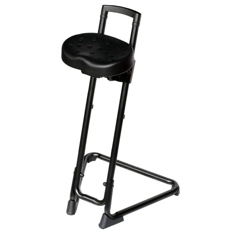 Twin Anti-Fatigue ståstol med 8 højdeindstillinger sort