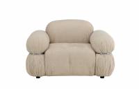 Mika lounge l&aelig;nestol i polyester beige
