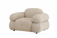 Mika lounge l&aelig;nestol i polyester beige | Outlet